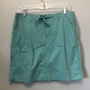 Eddie Bauer skirt Women's 8 turquoise adventure outdoor hiking gorpcore stretch